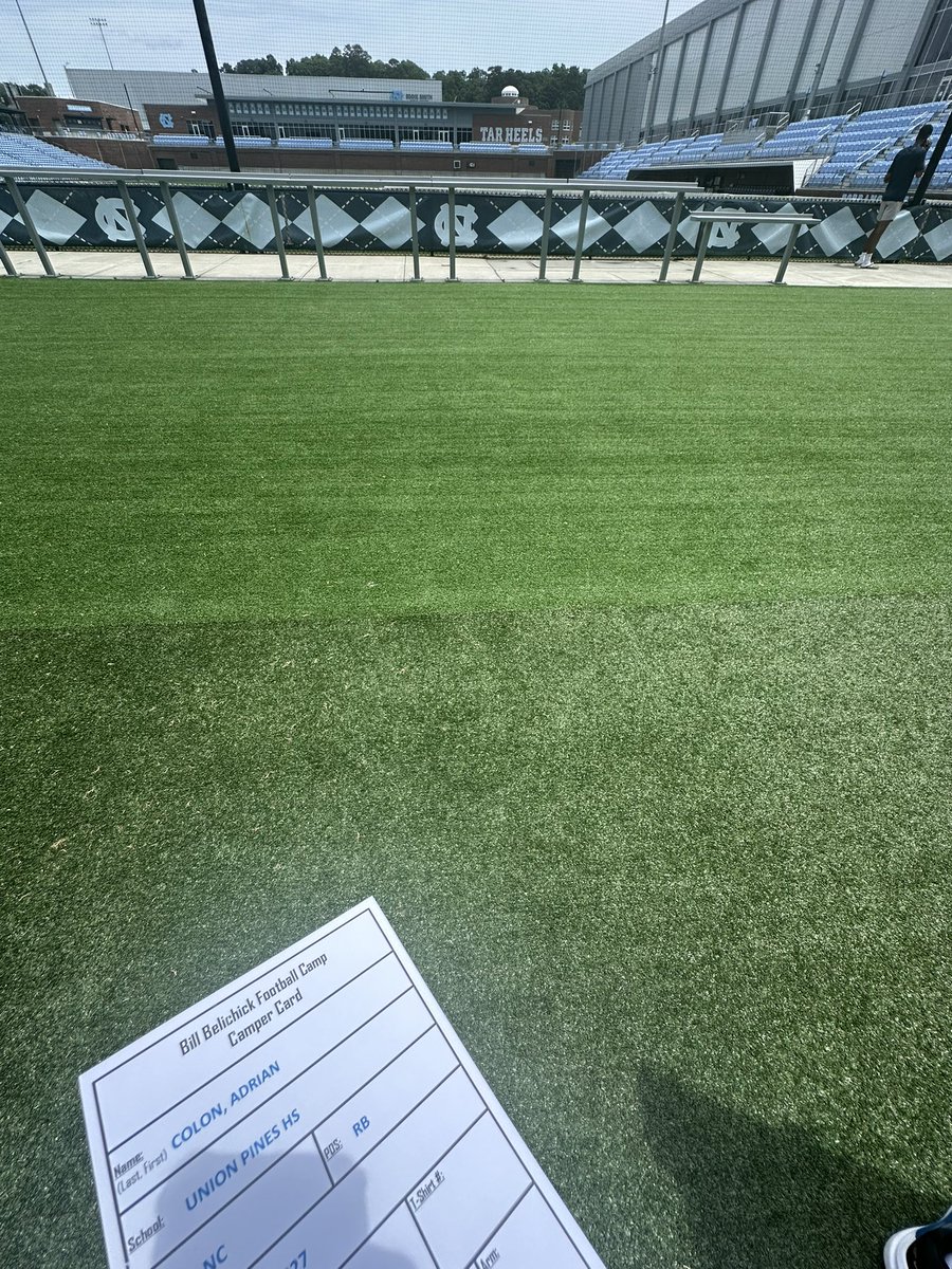 Adrian Colon (@adriancolon27) on Twitter photo Had a great day at <a href="/UNCFootball/">Carolina Football</a> prospect camp with <a href="/coachmeans_20/">Natrone Means</a>, one step closer to the start of my junior season!
<a href="/CoachC_UP/">Coach C</a> <a href="/CoachBryanTill/">Bryan Till</a> <a href="/CoachJeffGerzog/">Jeff Gerzog</a> <a href="/coach_cavery/">Cameron Avery</a> <a href="/UPHS_Football/">Union Pines Viking Football</a> <a href="/HayneTobias/">@HayneTobias</a> Had a great day at <a href="/UNCFootball/">Carolina Football</a> prospect camp with <a href="/coachmeans_20/">Natrone Means</a>, one step closer to the start of my junior season!
<a href="/CoachC_UP/">Coach C</a> <a href="/CoachBryanTill/">Bryan Till</a> <a href="/CoachJeffGerzog/">Jeff Gerzog</a> <a href="/coach_cavery/">Cameron Avery</a> <a href="/UPHS_Football/">Union Pines Viking Football</a> <a href="/HayneTobias/">@HayneTobias</a>