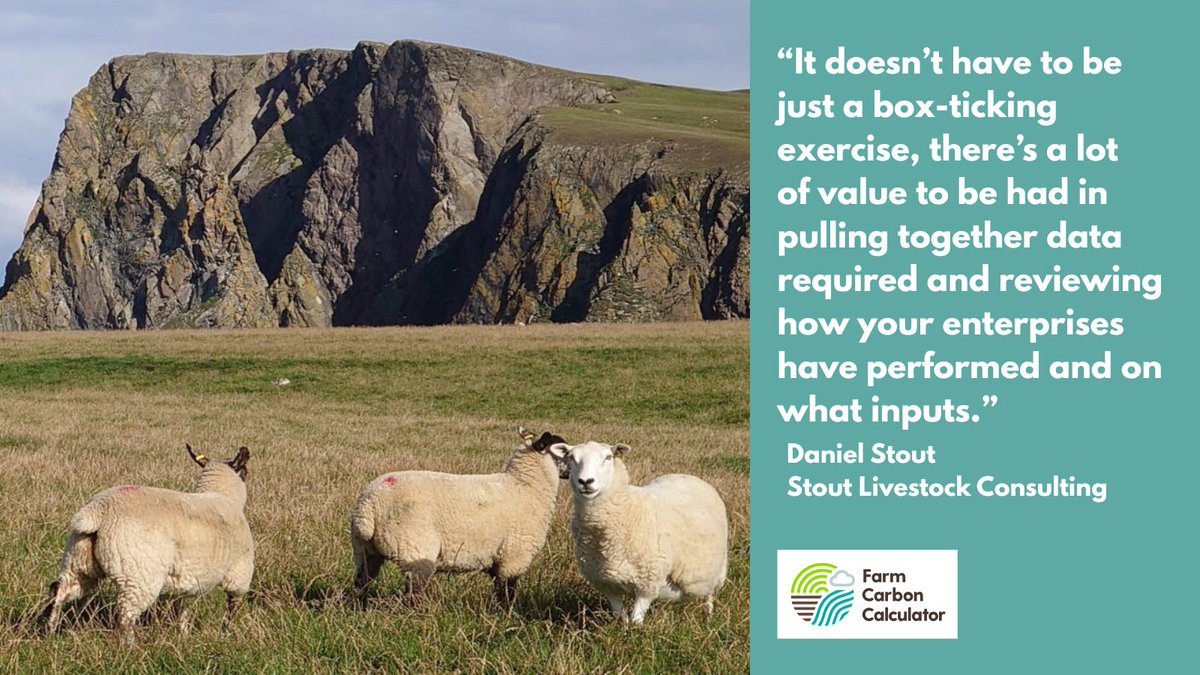 Farm Carbon Toolkit (@farmco2toolkit) on Twitter photo 🌍From Britain’s most remote inhabited island, Daniel Stout is using our Farm Carbon Calculator to uncover low-emission, high-performing sheep systems on #FairIsle. It's a powerful example of how #CarbonAudits can drive real insight & action!
👀Read more farmcarbontoolkit.org.uk/2025/06/03/usi… 🌍From Britain’s most remote inhabited island, Daniel Stout is using our Farm Carbon Calculator to uncover low-emission, high-performing sheep systems on #FairIsle. It's a powerful example of how #CarbonAudits can drive real insight & action!
👀Read more farmcarbontoolkit.org.uk/2025/06/03/usi…