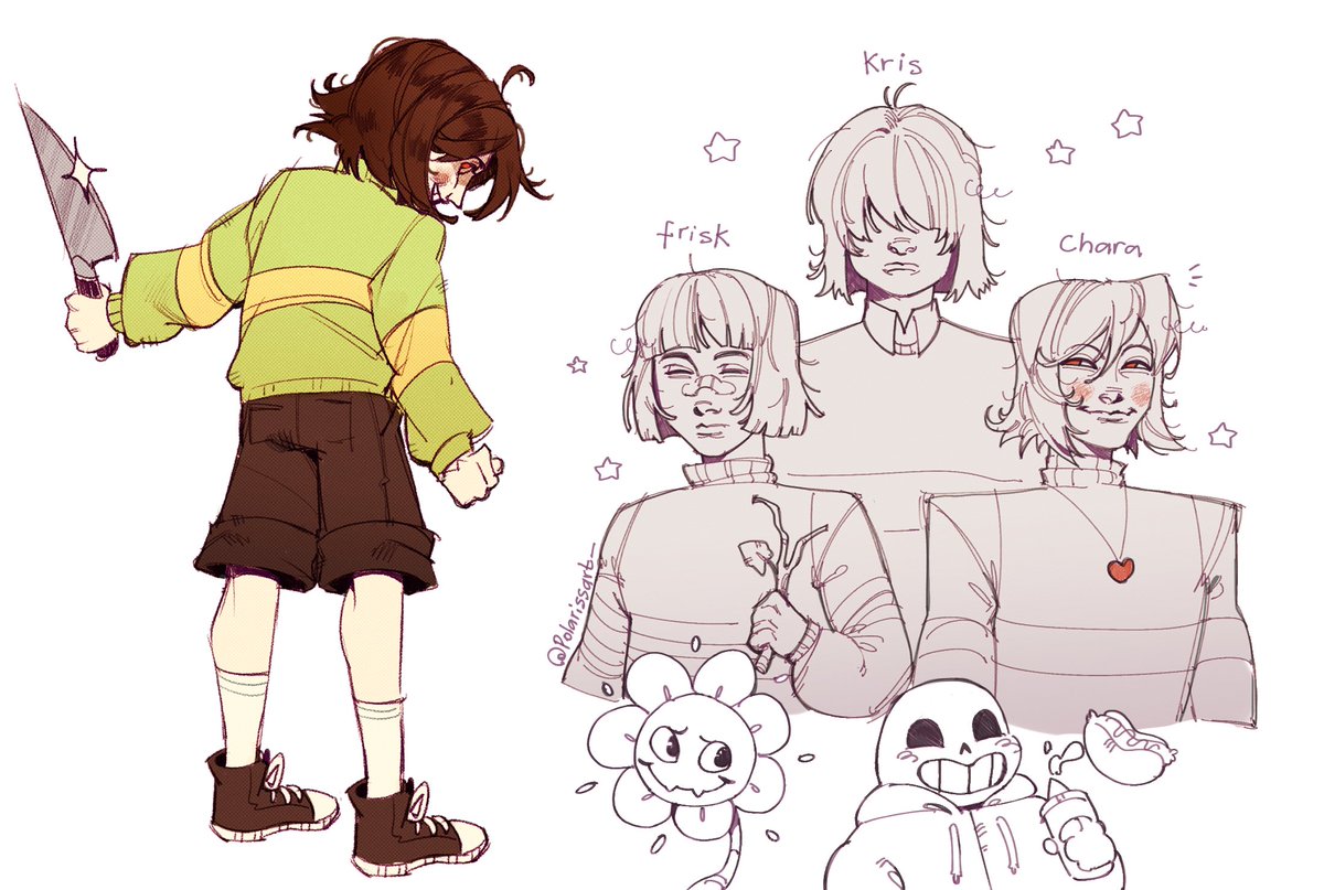 polarissart's tweet image. Chara my beloved 
#undertaleFanart #undertale