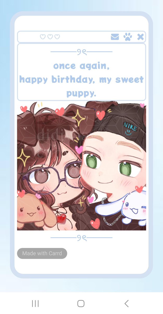cooney's tweet photo. My girlfriend sofie stayed up until 7am with me, just so she could surprise me for my bday since we have different timezones. She made an entire website just for me, she even had a pfp made for us. Baby, thank you so much, I love you. https://t.co/bdf0oBWhFc
