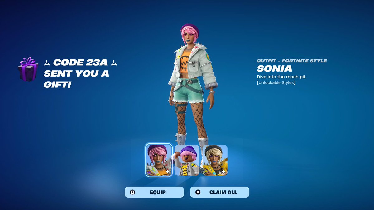 I logged into Fortnite to see a gift from my very good friend <a href="/Code_23A/">ム Ηakai ム 🇫🇷</a>. Thank you for this amazing and beautiful skin bro! As always #HKNLEGIT Use code 23A in ur shop!