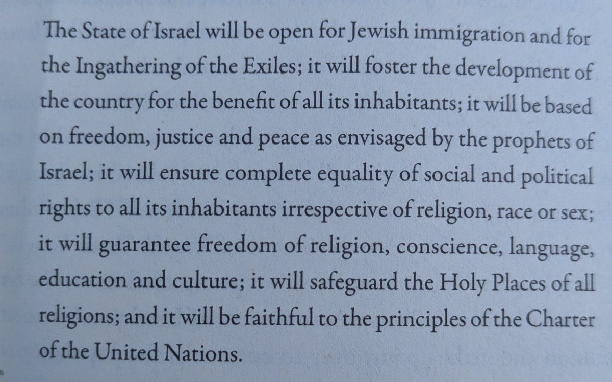 Excerpt from the Declaration of the Establishment of the State of Israel.