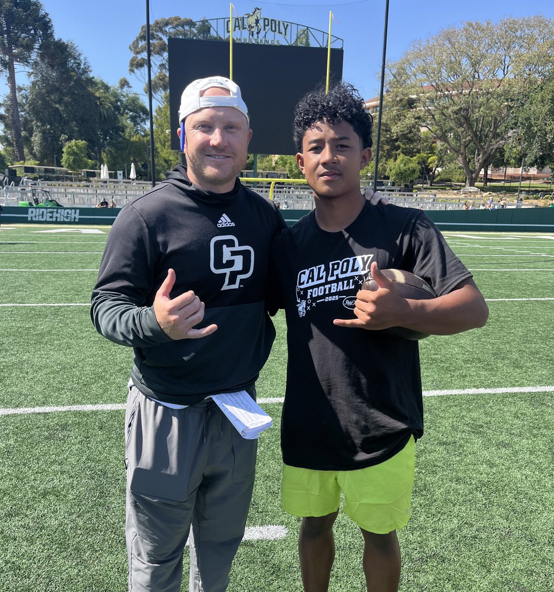 ForgesMana82449's tweet image. Blessed to be one of the top performers at cal-polys football camp! thank you to the coaches who put this on. Ag2g! @CoachTSturdy
