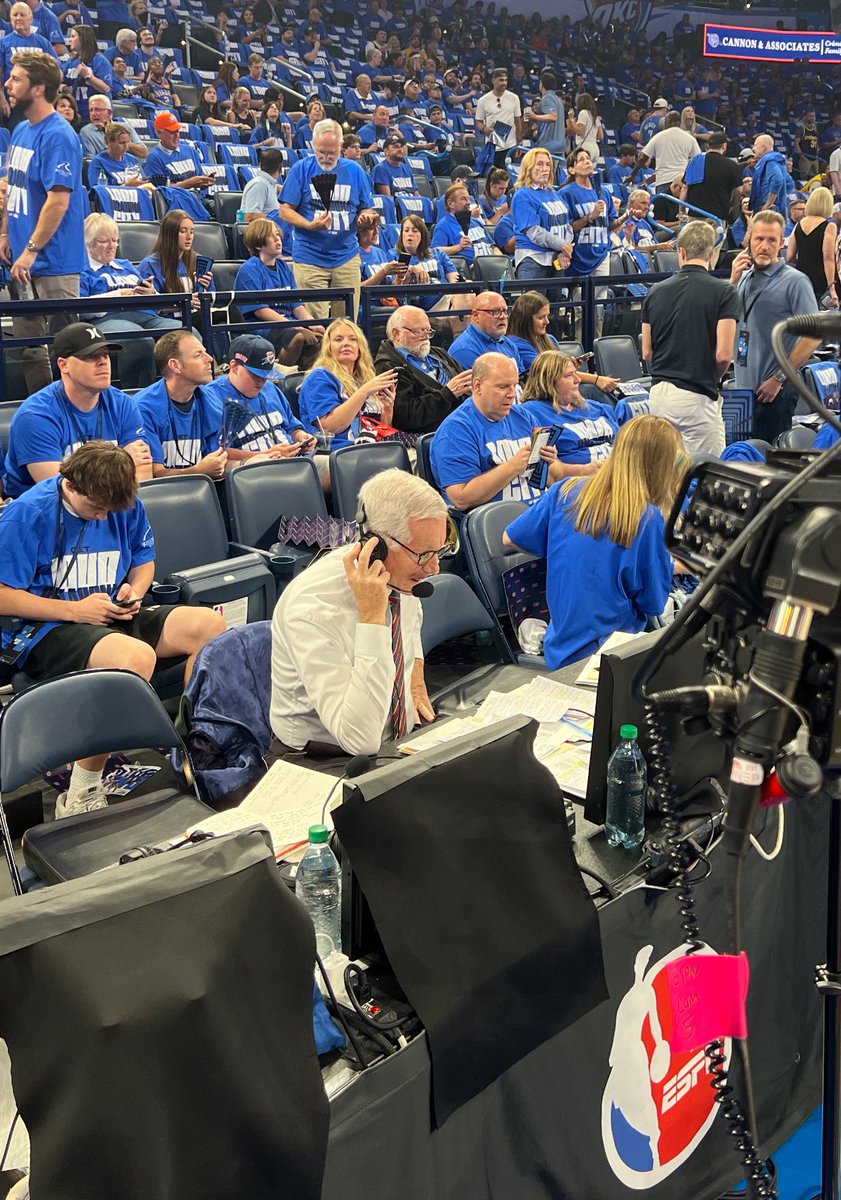 Mike Breen set to call his 107th #NBAFinals game.