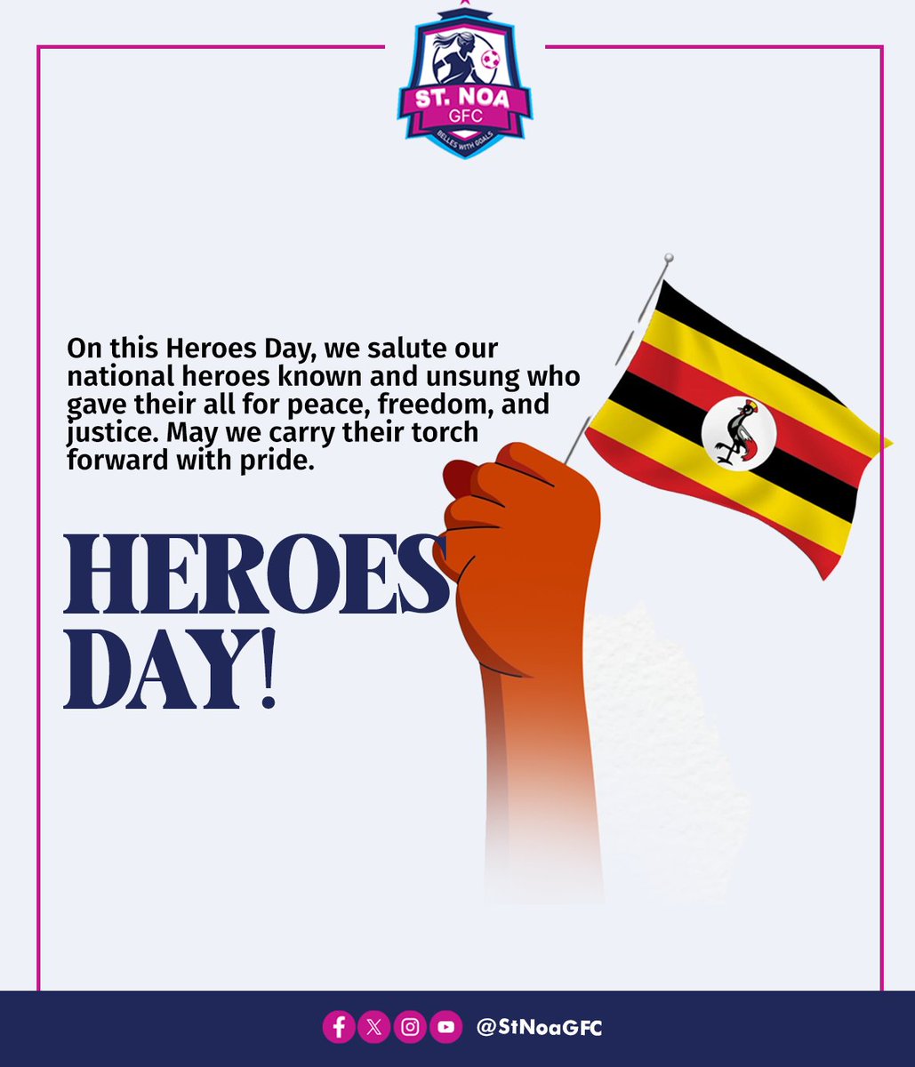 On this Heroes Day, we salute our National Heroes known and unsung, who gave their all for peace, freedom, and justice.  May we carry their torch forward with pride.
#HeroesDay #Heroesday2025 #BellesWithGoals #enrollwithstnoaschols #STNOAGFC