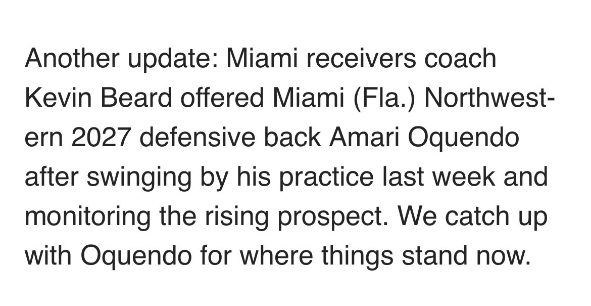 💯⏰ <a href="/CaneSport/">CaneSport Miami Hurricanes</a> 🙌🏾