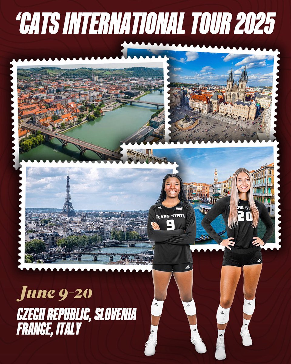 Tomorrow we leave on our International Tour!

Stay tuned to follow along on our adventures overseas 😸