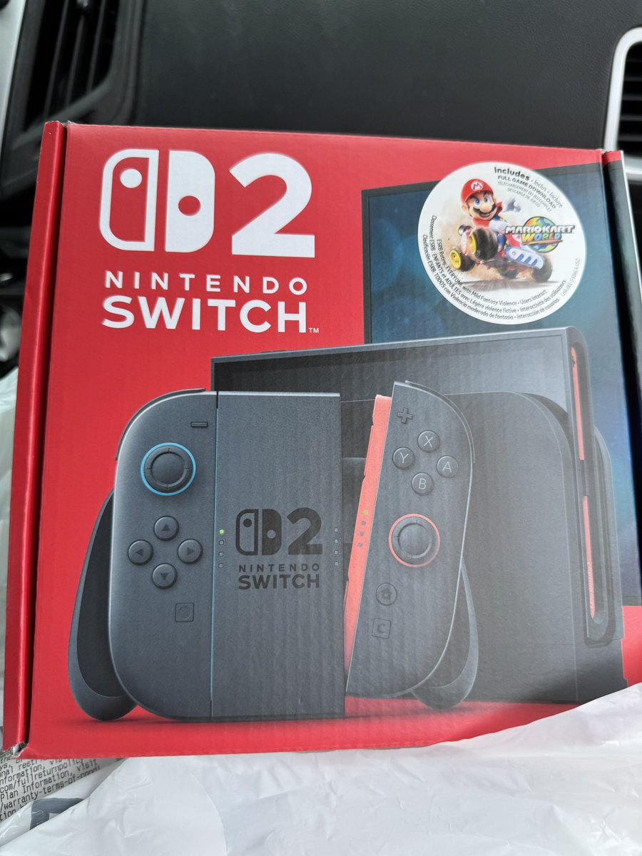 I forgot to post it, but I technically got it launch day. Check it out…. #NintendoSwitch2 #Nintendo #gaming #GamingCommunity