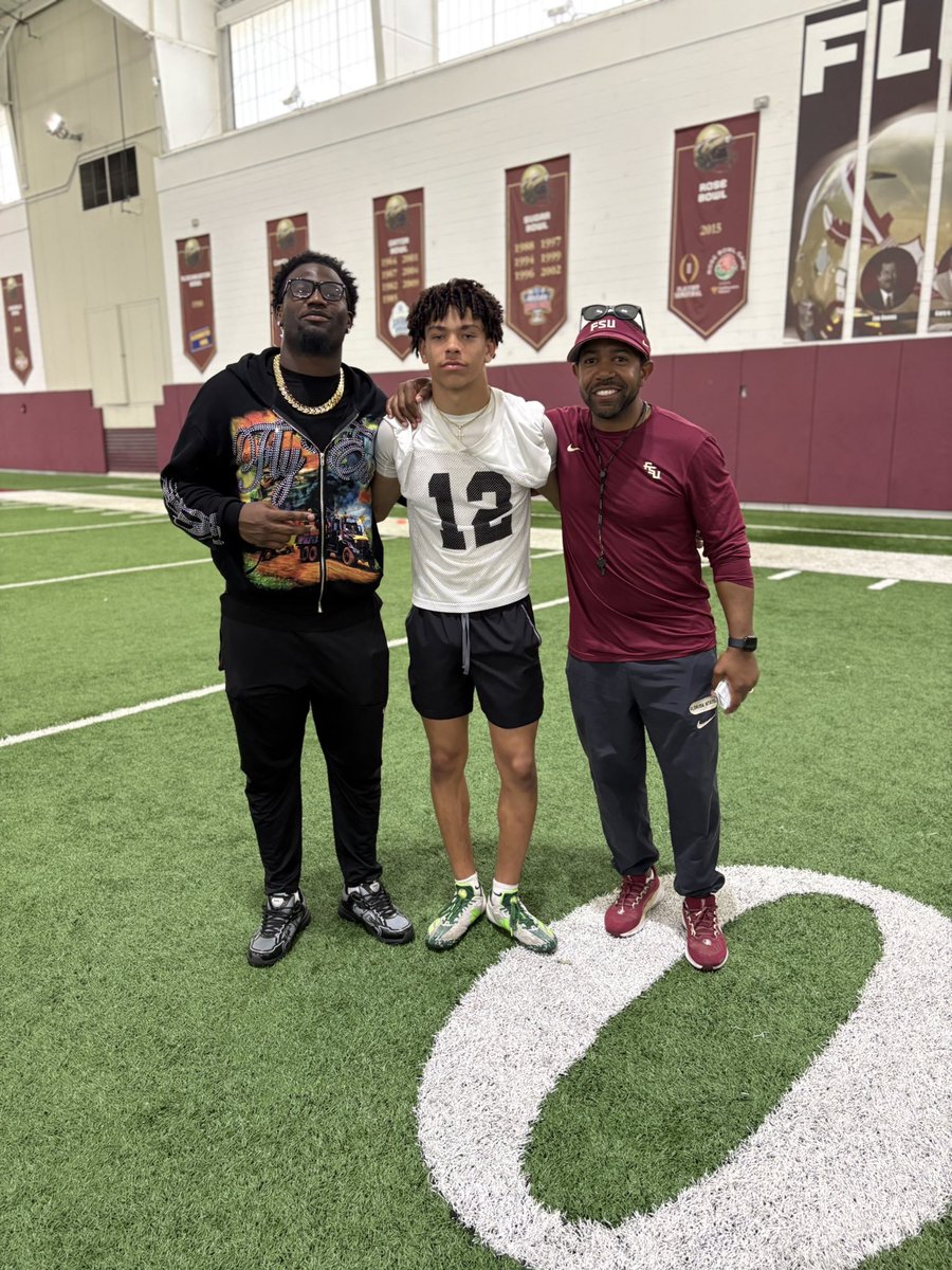 Had a Great camp &amp; experience at FSU Today.🍢💯

<a href="/Coach2Bless/">Devin Rispress</a> <a href="/evancooper2/">Evan Cooper</a> <a href="/CoachGMoss/">Greg Moss</a> <a href="/psurtain23/">PAT SURTAINl</a> <a href="/RandyPittman04/">Randy Pittman Jr.</a> <a href="/FSUCoachTW/">Tony White</a> 
<a href="/PrepRedzoneFL/">Prep Redzone Florida</a> <a href="/MosleyFBrecruit/">MosleyFBRecruiting</a> 
<a href="/MosleyDolphinFB/">Mosley Football</a>