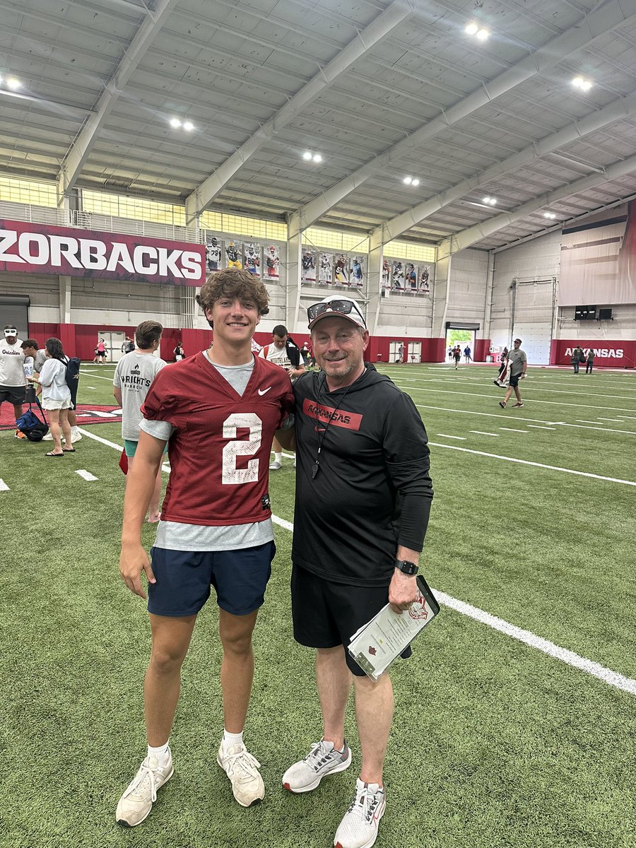 WillReillykicks's tweet photo. Great experience at the @RazorbackFB specialist showcase. Tied for 2nd in field goal competition and made the kickoff final competition. Thank you @CoachSFountain for the invitation. 
Go Hogs! #WPS 

50 yard field goal ⬇️

@CoachCantrell22 @sashighlanderfb https://t.co/TkEUrwRYJD