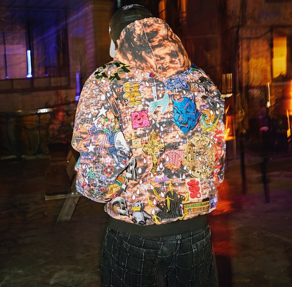 スケートボード AOI Embroidered Hooded Work Jacket Supreme AOI Embroidered Hooded Work Jacket Black Men's - SS25 - US