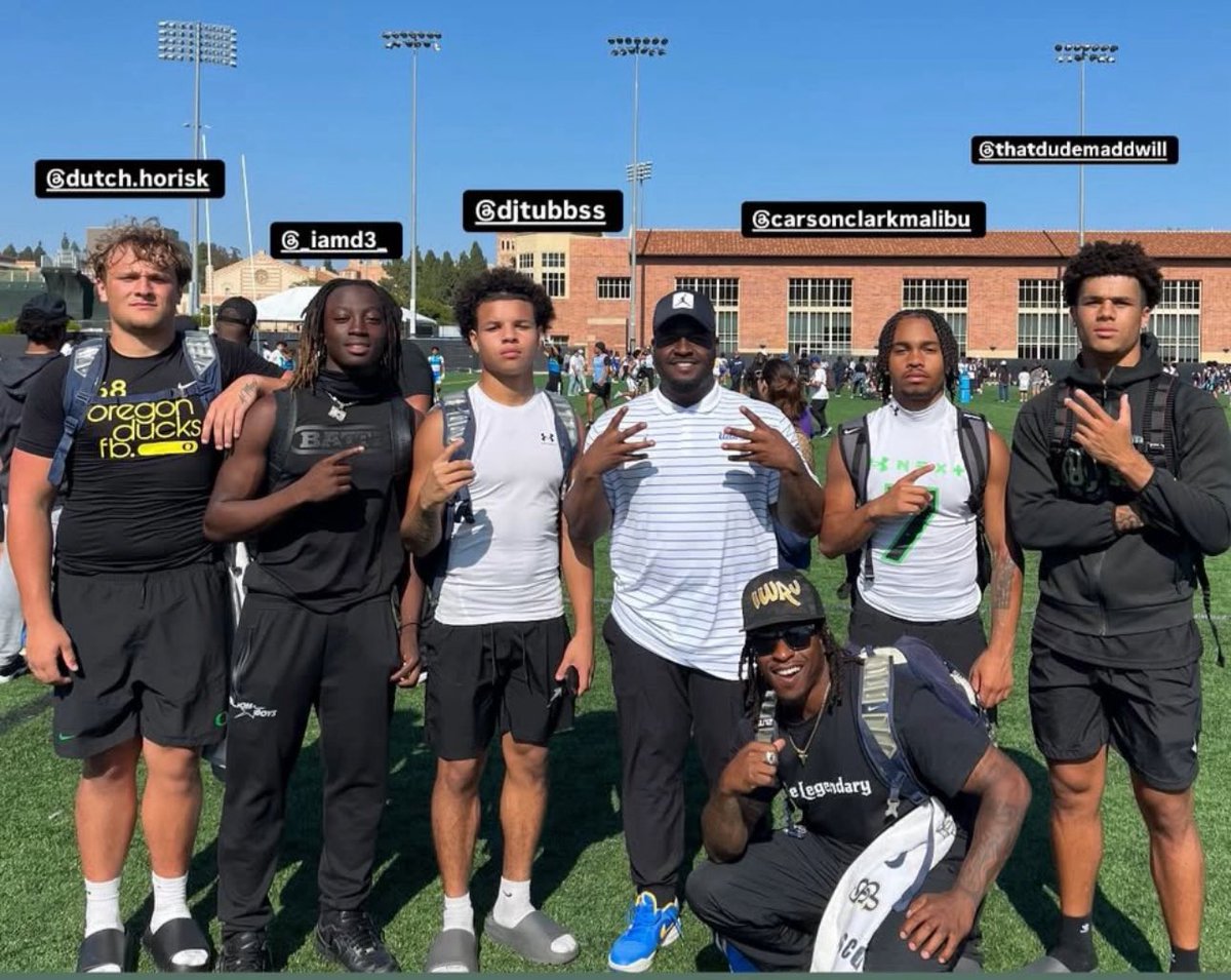 📍 Westwood Takeover! Bosco rolled deep to UCLA. Some of SoCal’s finest balled out. Imagine this crew in blue and gold 💭
@uclafootball y’all watching?  #DoMore <a href="/boscofootball/">Bosco Football</a> <a href="/CoachMarshawn/">Marshawn Friloux 🏁</a> <a href="/coach_meat/">Demetrice”Coach Meat”Martin</a> <a href="/CoachGabeLynn/">Gabe Lynn</a> 
#iamD3 #BoscoBuilt #UCLA #RecruitWatch