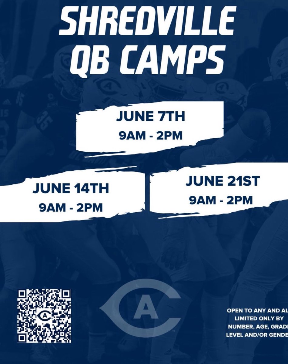 Massive week in Shredville! Two prospect camps and our second Shredville QB Academy! Sign up NOW if you haven’t already! Can’t wait to see guys compete!!!!