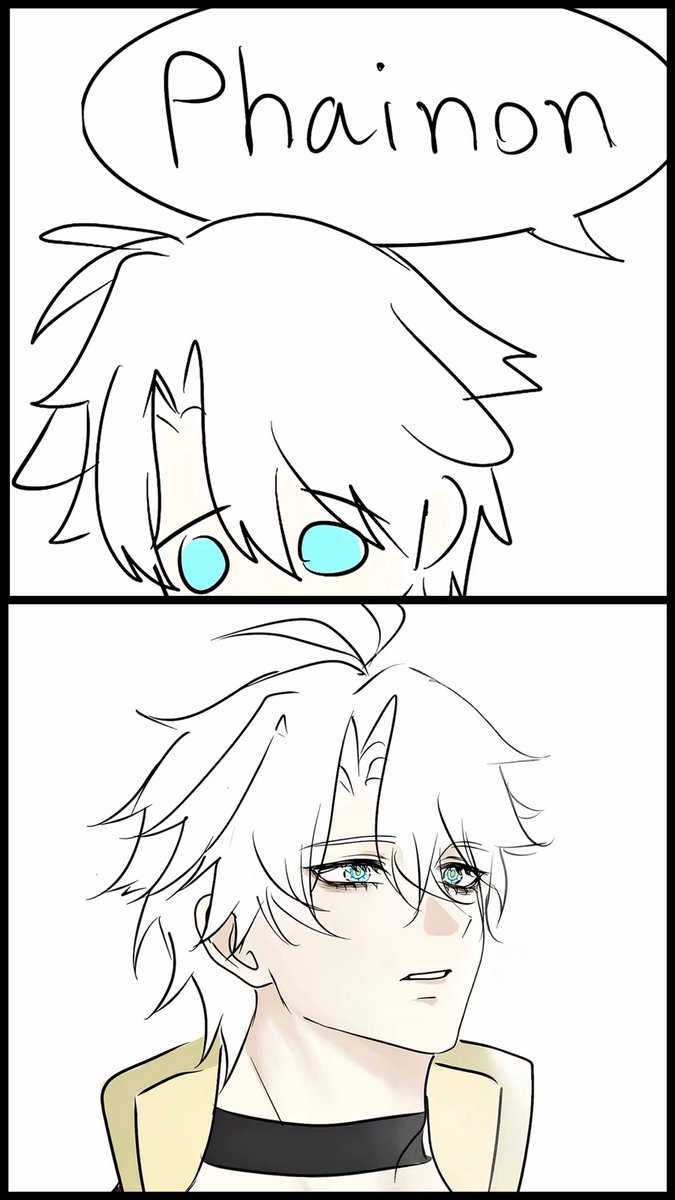 The comic I made about how they would meet again before 3.3 comes 