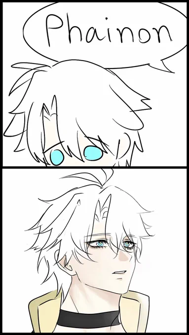 The comic I made about how they would meet again before 3.3 comes 