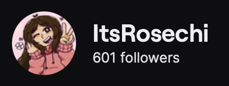 💗 WE HIT 600 FOLLOWERS ON TWITCH!!! 💗
Yippieeee!! Thank you all so much for the support! AHH Every stream, every lurk, every raid, and every silly moment has meant so much to me and I'm so excited to keep growing~ ROAD TO 1K STARTS NOWWWW YUHH

💫 twitch.tv/itsrosechi