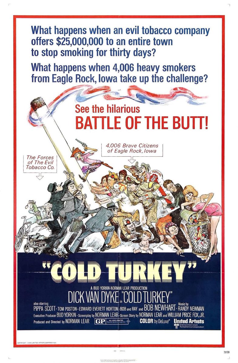 FrankMalfitano's tweet photo. YET ANOTHER 100 FAVORITE FILMS (IN NO ORDER) 64: Sad to see the passing of always good actress #PippaScott here she’s part of great cast in funny 1971 (shot in ‘69) black #comedy ✍🏻 🎥 by #NormanLear about small #Iowa town giving up 🚬 #DickVanDyke #BobNewhart #RandyNewman 1st 🎼 https://t.co/cqC05sgJg8