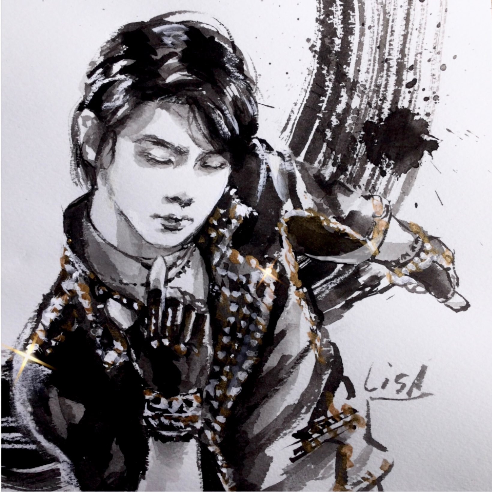 りっち 羽生結弦 絵画 天と地と オリンピック感動をありがとうver 20220210_yoko_Hanyu.jpg
