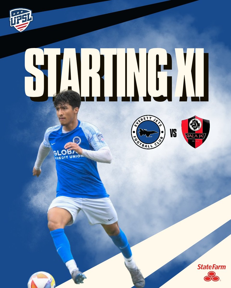 everettjetsfc's tweet image. Today's Starting XI against Gala Fc!

Presented by State Farm Strasser Insurance ✈️

#EJFC #everettjetsfc #YAHAW #UPSL