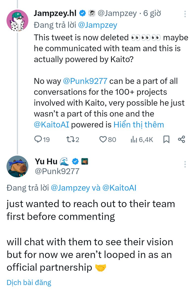 Yapyo has yet to officially confirm a partnership with Kaito. But we Yap right now and are positioned for the upcoming leaderboard (if any).

<a href="/yapyo_arb/">YAPYO</a>, please connect with Kaito and give us more information.

Stay Yapyo.