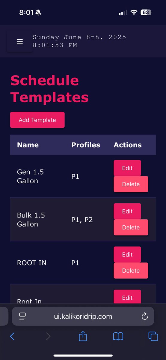 I’m currently testing a new irrigation controller in our facility that I built.  Right now it’s running on a raspberry pi and we’re playing with some screen hardware. Stay tuned for more info, it’s turning out really damn cool!