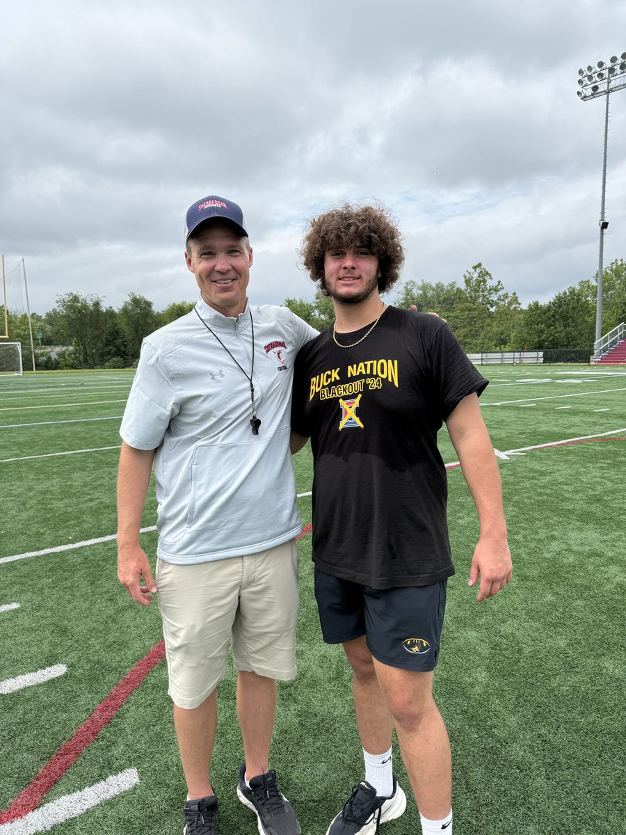 Logan Dabrow (@dabrowlogan) on Twitter photo I had a great time competing at the <a href="/SUhornetsFB/">Shenandoah Football</a> prospect camp today! I wanted to thank <a href="/yoder847/">Coach Yoder</a> and <a href="/56ways/">KalvinOliver</a> for inviting me out. Can’t wait to get back on campus again for a game! #GoHornests 
<a href="/MikeBatt68/">MikeBatt</a> I had a great time competing at the <a href="/SUhornetsFB/">Shenandoah Football</a> prospect camp today! I wanted to thank <a href="/yoder847/">Coach Yoder</a> and <a href="/56ways/">KalvinOliver</a> for inviting me out. Can’t wait to get back on campus again for a game! #GoHornests 
<a href="/MikeBatt68/">MikeBatt</a>