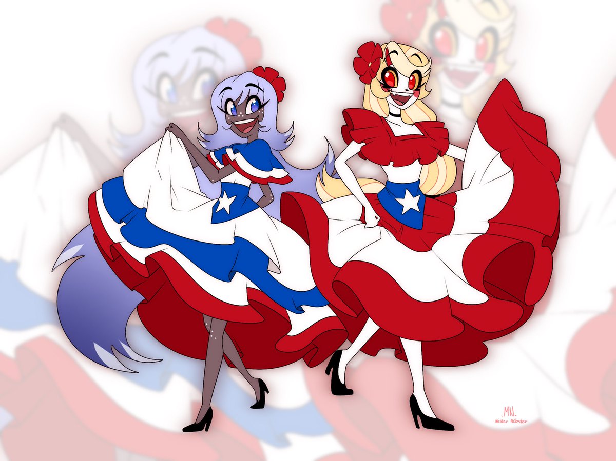 Ax 🩷🎨 (@axifluffyboots) on Twitter photo Happy Puerto Rican Day! 🇵🇷🤍
Some Charliedust and Royalhalo to Celebrate the beautiful island of puerto rico, culture and history.
Art by <a href="/mister_nebulous/">🔺nebby🔻 sh0p closeddd‼️</a>, thank you so much neb!
#HazbinHotel #HazbinHotelFanart #Charliedust #Royalhalo Happy Puerto Rican Day! 🇵🇷🤍
Some Charliedust and Royalhalo to Celebrate the beautiful island of puerto rico, culture and history.
Art by <a href="/mister_nebulous/">🔺nebby🔻 sh0p closeddd‼️</a>, thank you so much neb!
#HazbinHotel #HazbinHotelFanart #Charliedust #Royalhalo