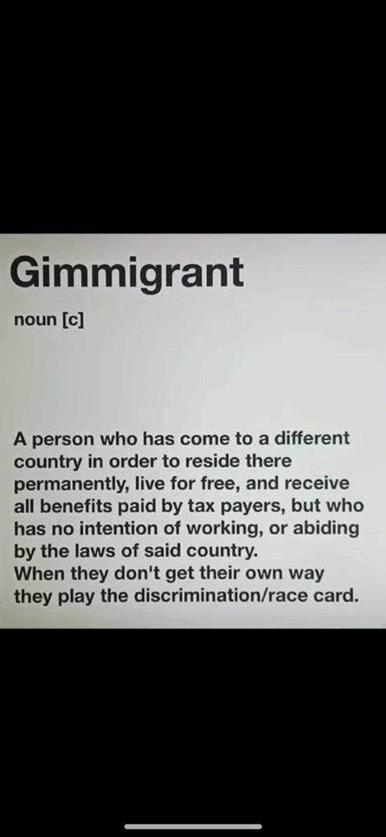 Chris490360's tweet photo. We are dealing with gimmigrants https://t.co/6medAfYs81