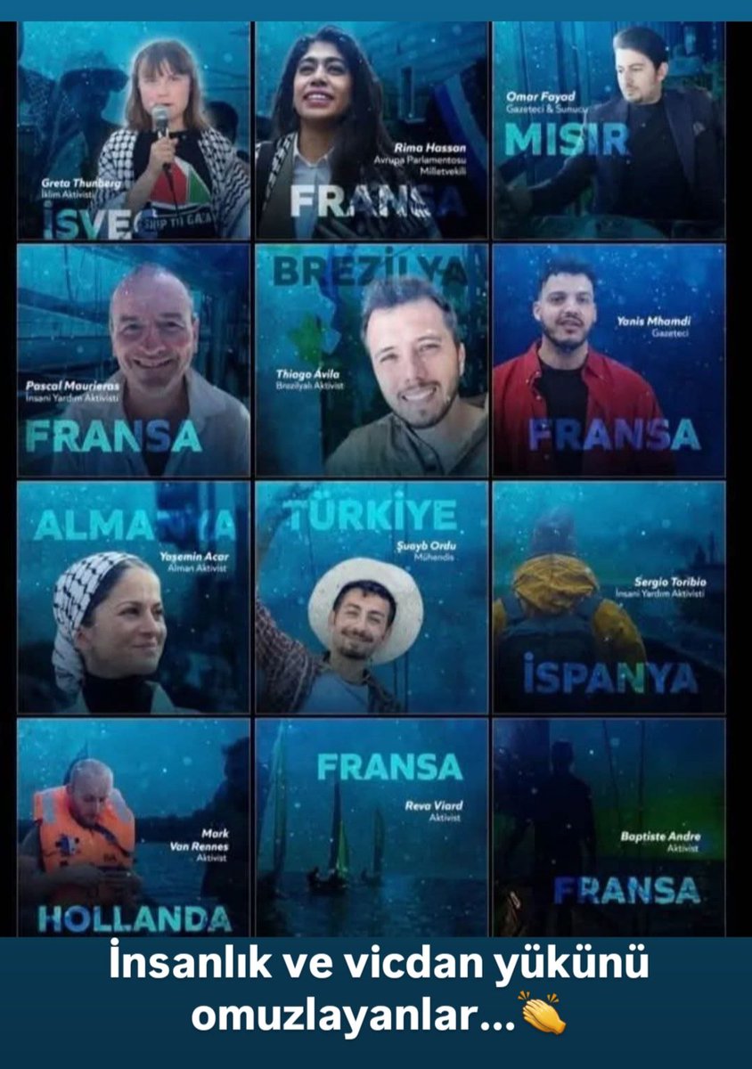 Söz konusu israil olunca insan hakları yerle yeksan olan bu dünyada hiç kimse için yarınlar umut olmayacaktır. Kötülüğün kazandığı yerde İyilerin cezası suskunluk olacaktır.
#ÖzgürFilistin 
#OzgurGazze

#WeAreMadleen