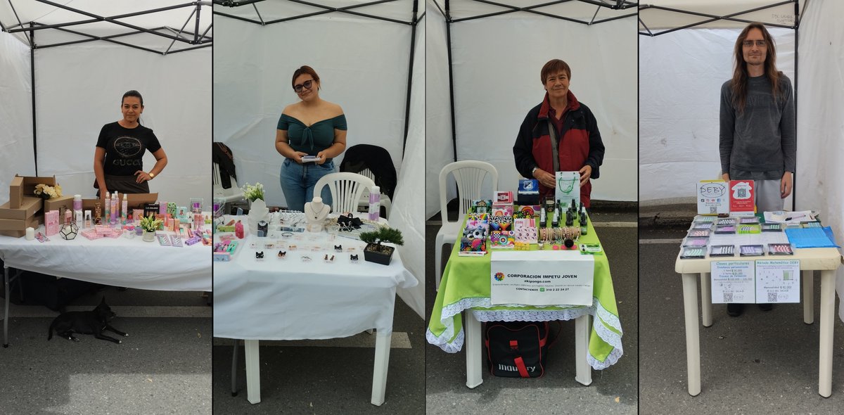 Artematica209's tweet photo. ¡Hola!
Estos son los emprendimientos que nos acompañaron hoy en la Feria organizada por la Junta de acción comunal de Timiza 1° Sector y que apoyamos en Artemática y Red Activa Juvenil.
¡Gracias!
#FeriaArtemática #Economíapopular #Emprendimiento
#Timiza #Kennedy #Bogotá https://t.co/dX5CefBPjm