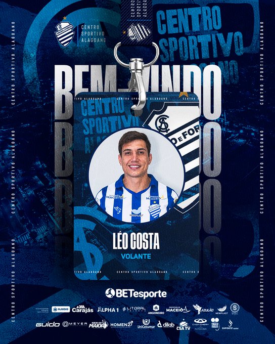 Volante Léo Costa é regularizado e fica à disposição do CSA para estrear na Série C.