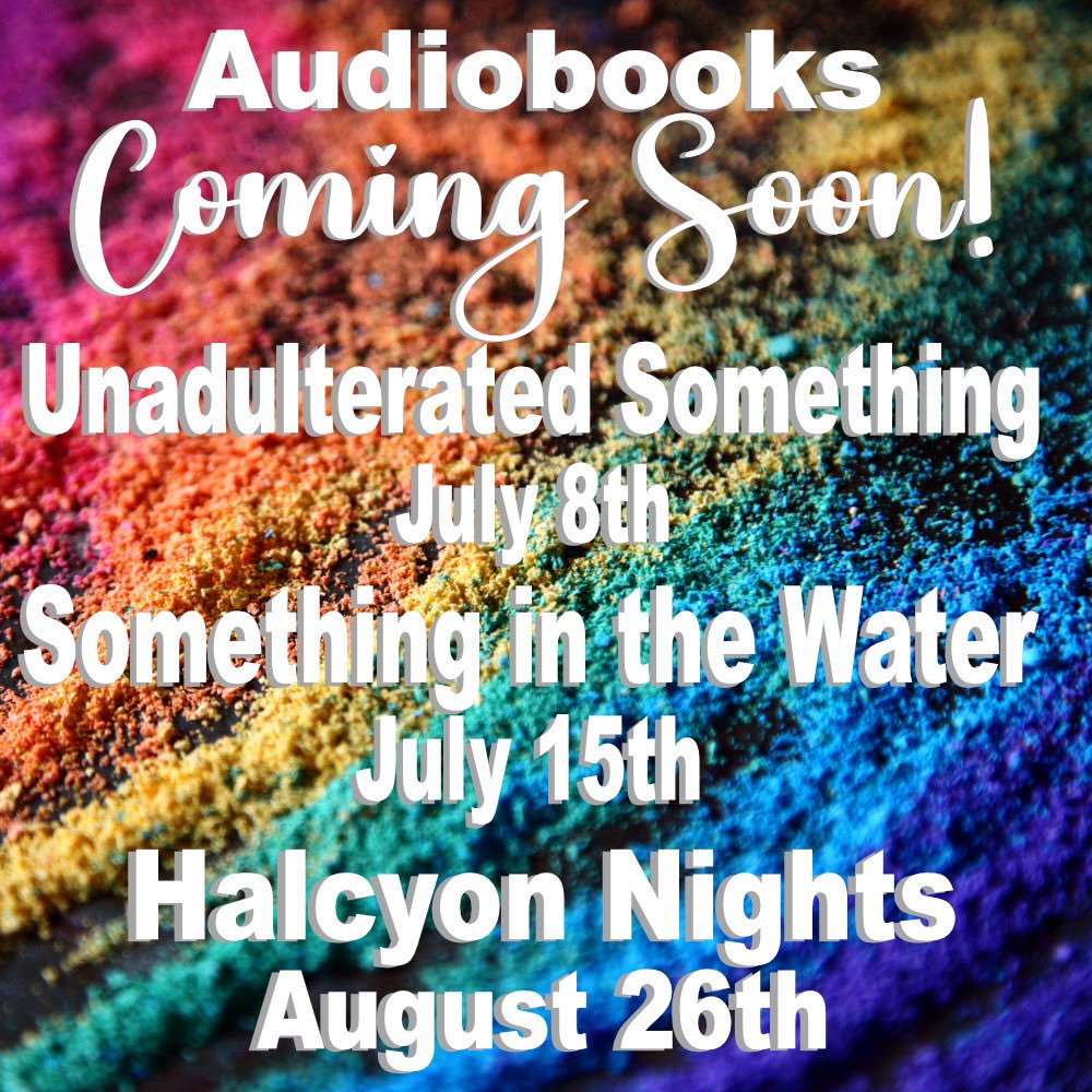 I'll share the links as soon as I have them, but mark your calendars now because summer's about to get A LOT hotter! 
🌈📚🎧