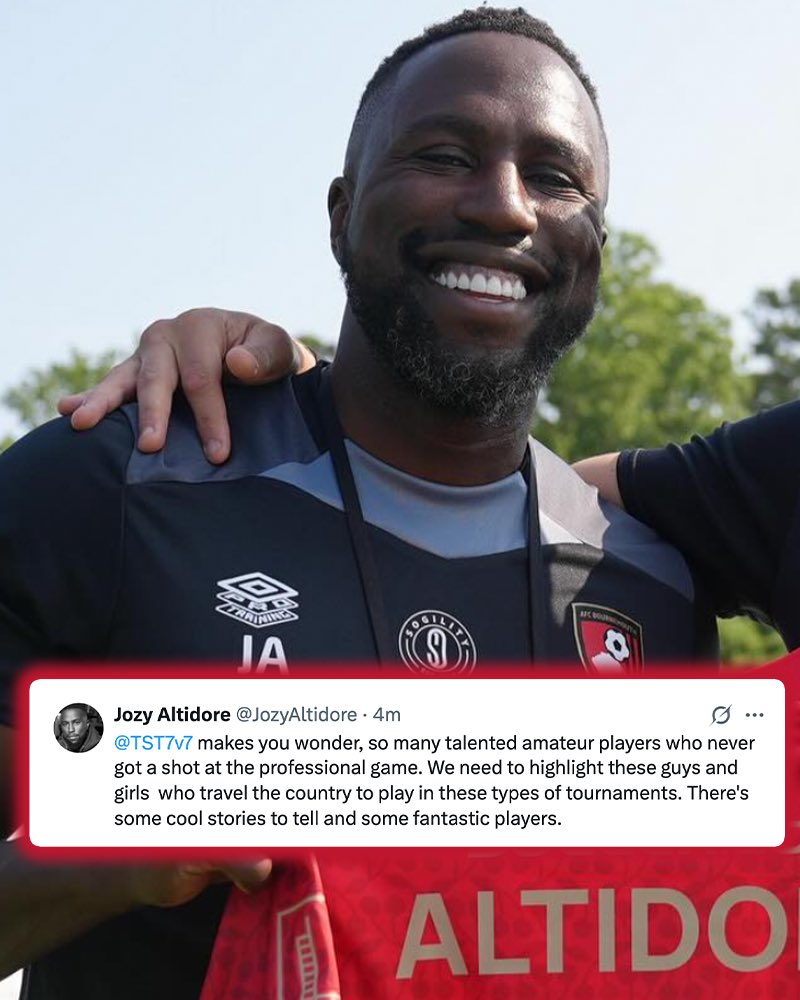 TST (@tst7v7) on Twitter photo Wise words from <a href="/JozyAltidore/">Jozy Altidore</a>!
The talent at TST is INCREDIBLE and the stories are amazing!
We’re honored to be able to show the players off💪 Wise words from <a href="/JozyAltidore/">Jozy Altidore</a>!
The talent at TST is INCREDIBLE and the stories are amazing!
We’re honored to be able to show the players off💪