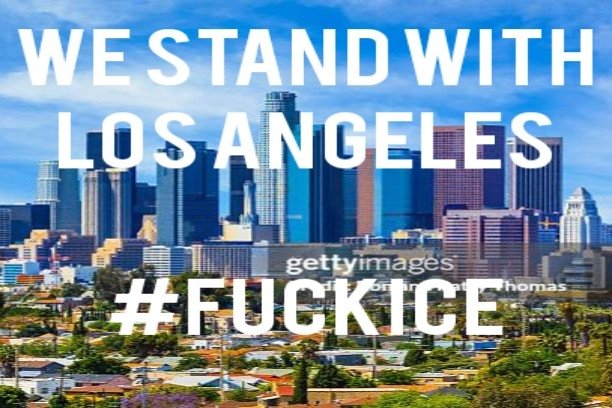 Just so we're clear. We do not support authoritarian regime.
#FuckICE #WeStandWithLA