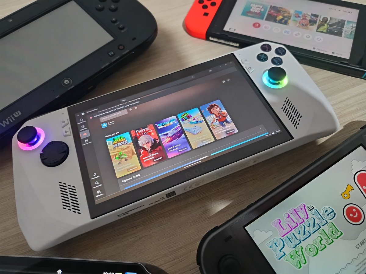 ROG Ally Z1 Extreme e meu portátil principal atualmente. 
Futuro portátil será Switch 2 Lite 😆