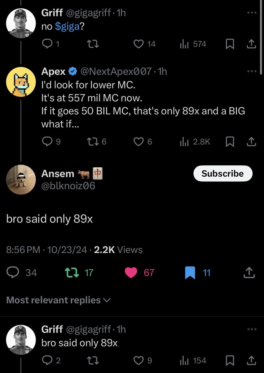 learn your lore.

89x makes fun of how retard CT is.

$GIGA