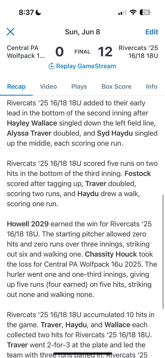 Michaela Howell 2029 tweet media