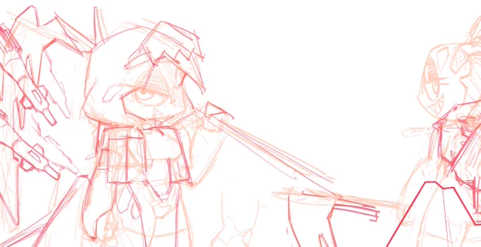 wip 久々のお絵描きに難航してます…