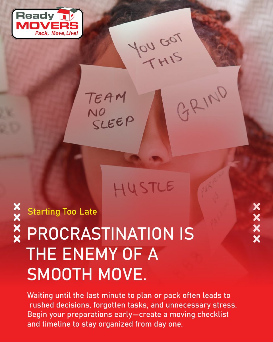 readymoverscns's tweet image. ⏰ Starting too late = unnecessary stress!
Begin your move with a plan: checklist ✅, packing timeline 📦, and expert help from Ready Movers.
Call us at 📞 1300 787 934 for a smooth, professional move!
#INTERSTATEREMOVALISTS #MOVINGINTERSTATE #STRESSFREEMOVE #PACKANDMOVE