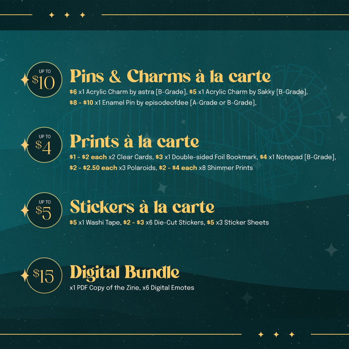 ✨ LEFTOVERS BUNDLES &amp; PRICELIST 🌼

At long last, we're so excited to announce that Leftovers for Tender Memories: The #Cloti Zine Vol 2 will open in just 2 weeks on June 22 at 10AM ET. 💛☺️

Bundles are a bit different from our POs listings, so please review them below! ⤵️