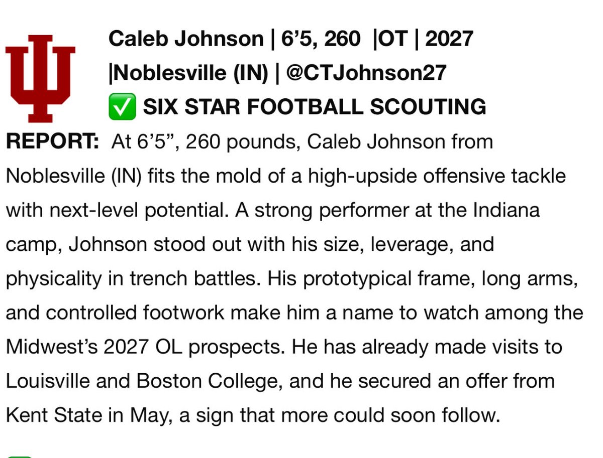 Caleb Johnson 4 ⭐️ tweet media