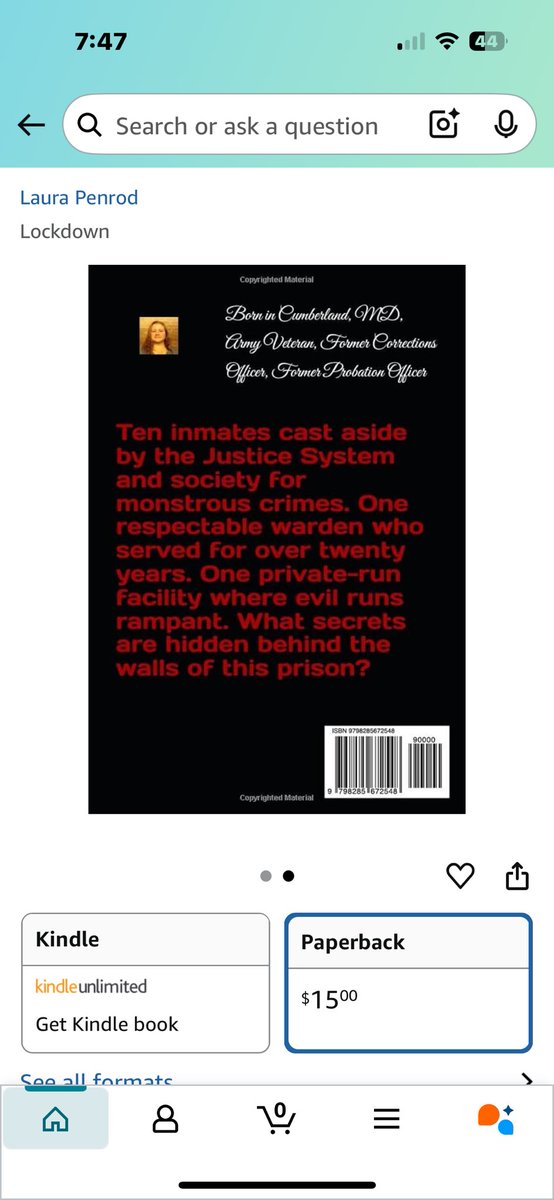 LauraGregory86's tweet photo. Paperback version of Lockdown is now available on Amazon. Get your copy today, exclusively on Amazon! https://t.co/I3TC2NqjEb