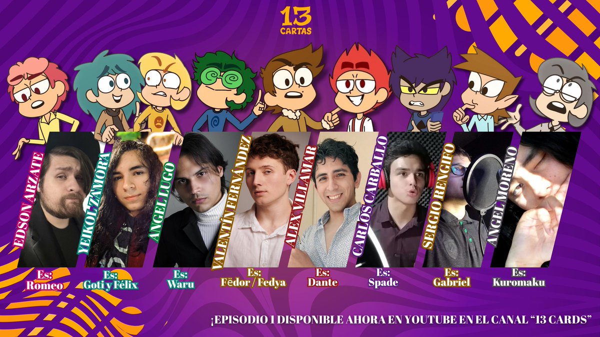 ¡Karu Dubs & Recordings! (@karudubs_gt) on Twitter photo ¡13 Cartas es una serie web animada y creada por <a href="/Studio__Phoenix/">Phoenix Animation | #mystudentspirit</a> Donde seguimos la historia de un joven universitario quien consigue una baraja de cartas mágicas de las cuales surgen ocho clones suyos para que cumplan sus órdenes. Sin embargo, salió todo mal.
#13cartas
#13cards ¡13 Cartas es una serie web animada y creada por <a href="/Studio__Phoenix/">Phoenix Animation | #mystudentspirit</a> Donde seguimos la historia de un joven universitario quien consigue una baraja de cartas mágicas de las cuales surgen ocho clones suyos para que cumplan sus órdenes. Sin embargo, salió todo mal.
#13cartas
#13cards
