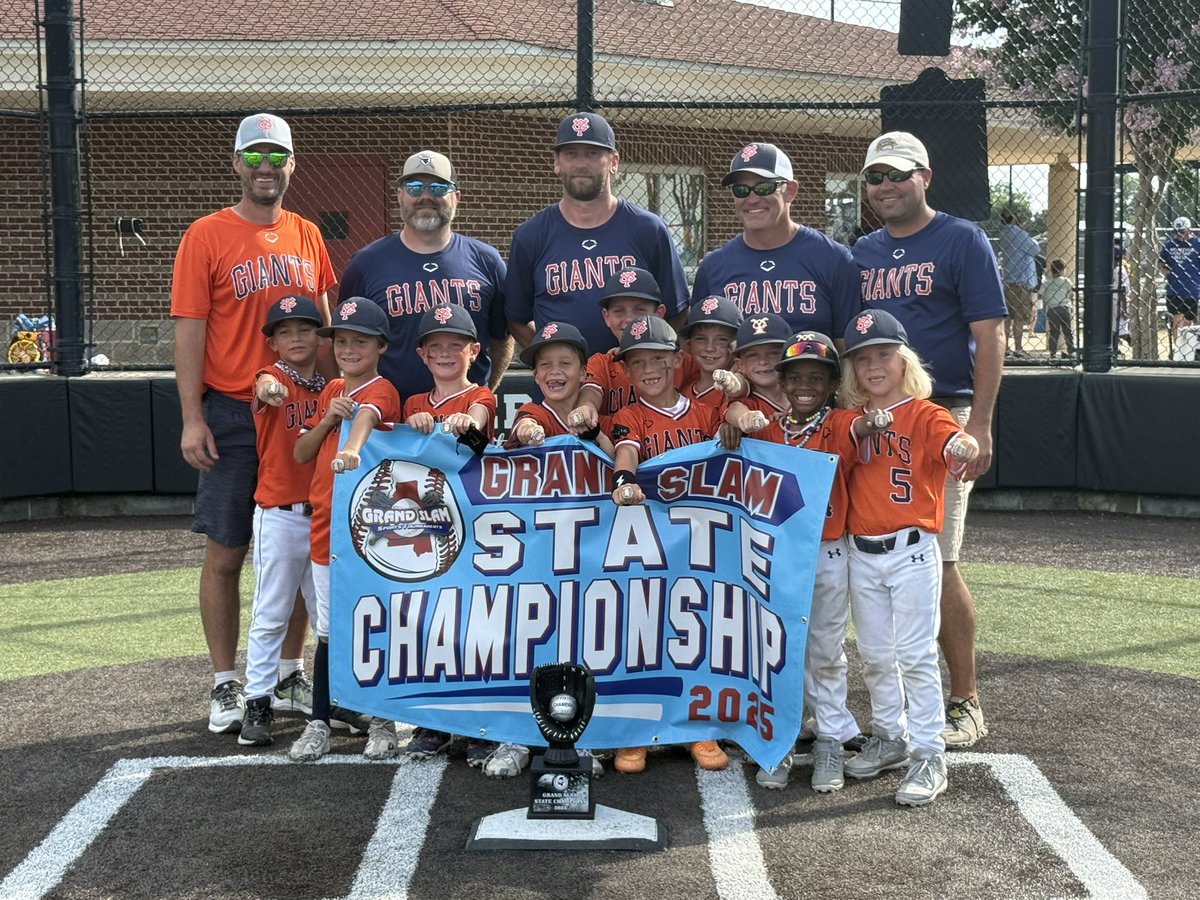 STATE CHAMPS! Casen and his <a href="/GIANTSYALOBUSHA/">Yalobusha Giants / BPA Mississippi 🇺🇸</a> teammates are Grand Slam 7U AAA Mississippi State Champs!
