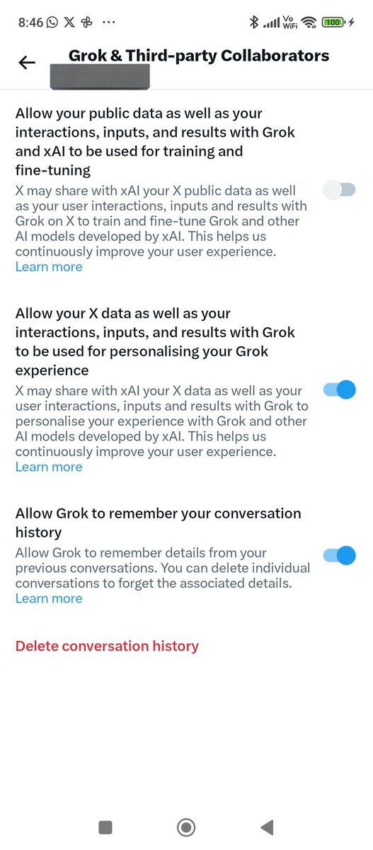 jihannese's tweet photo. all three options to disable look like this. i think the first is most important for photos. but feel free to test your user experience with disabling the other two! https://t.co/3e8LJzFOal