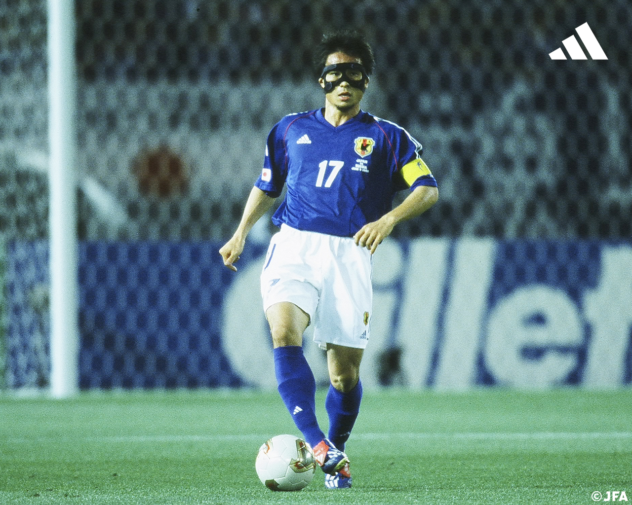 サッカー 日韓ワールドカップ ジャージ 川口選手サイン入り