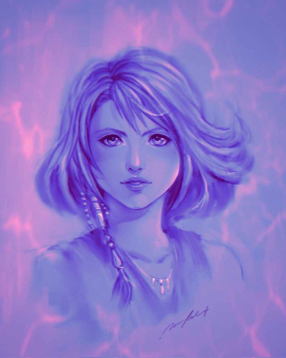 ChocoMago's tweet image. A sketch of Yuna I drew months ago, just after finishing Final Fantasy X. It&apos;s far from perfect, but there&apos;s a quiet charm in its flaws💖
#finalfantasyx