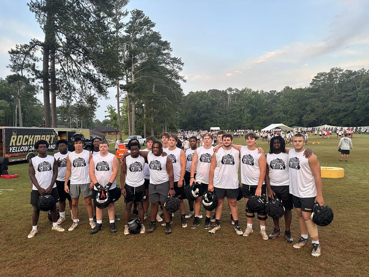 Just wrapped up a great three days at the GACA Battle at the Rock football camp! I'm so grateful for the opportunity to push myself and grow as a player. It was a privilege practicing alongside new teammates out there! Huge respect and appreciation to the dedicated coaching staff
