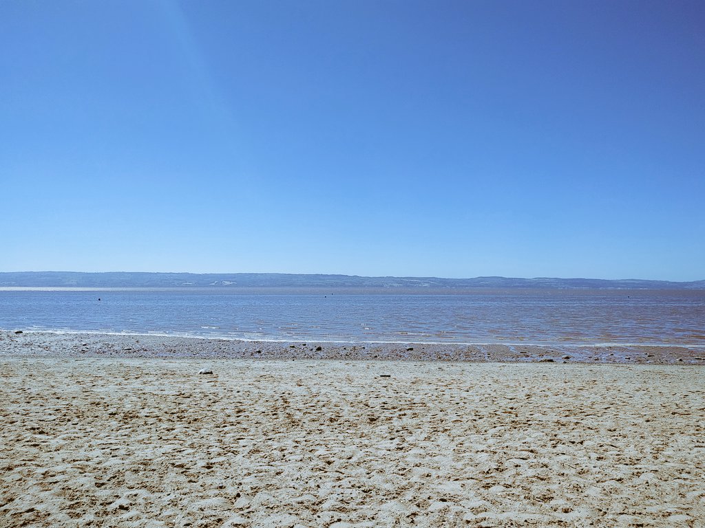 Thurstaston Beach - got to see an a380 coming in from San Francisco so I was happy ☺️ you can see Wales too &lt;3