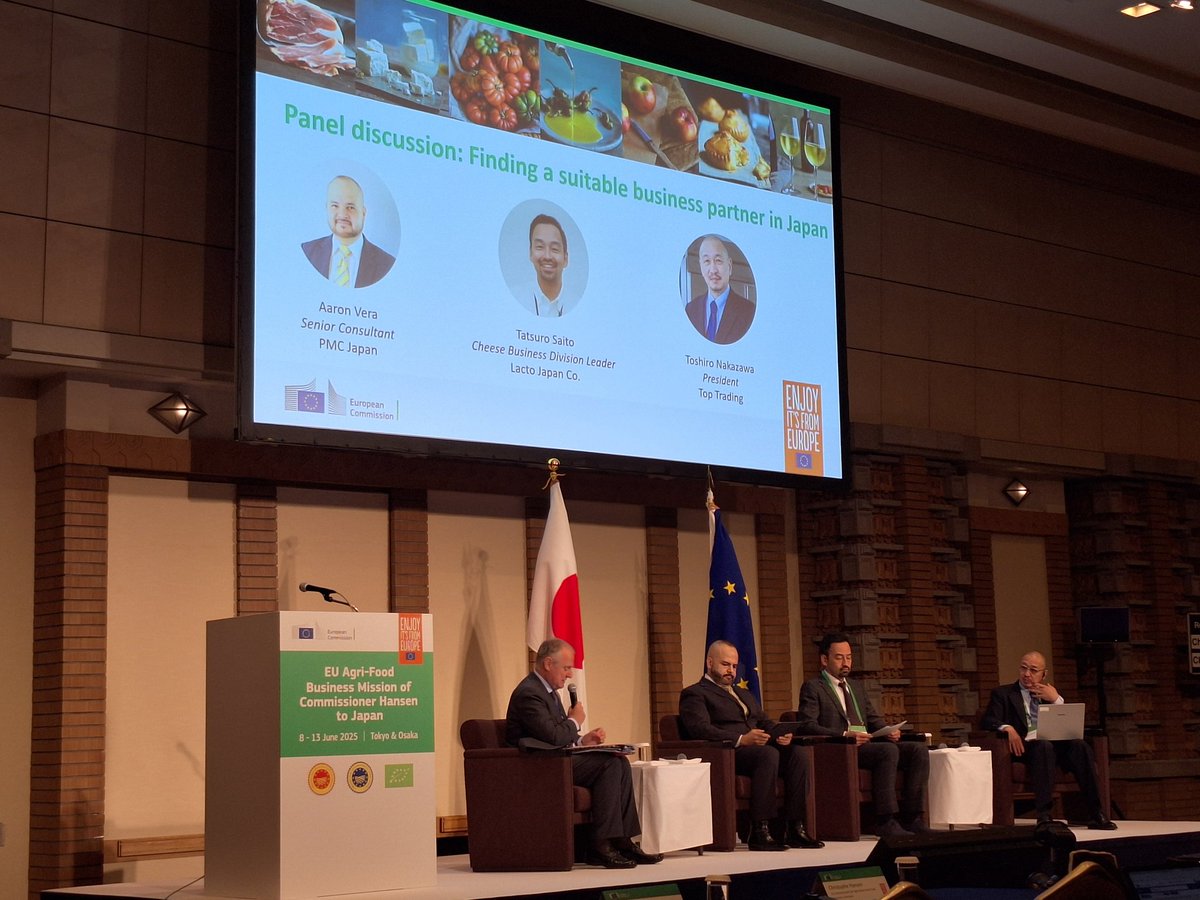 Pauline Bastidon (@bastidonpauline) on Twitter photo Day 1 of <a href="/EUAgri/">EU Agriculture🌱</a> mission to Japan: we start with a Business Forum, focused on opportunities with the EU-Japan EPA & consumer trends & preferences. Quality & authenticity highlighted as key for consumers. EU spirits GIs, which embody the rich EU heritage, fulfill both criteria. Day 1 of <a href="/EUAgri/">EU Agriculture🌱</a> mission to Japan: we start with a Business Forum, focused on opportunities with the EU-Japan EPA & consumer trends & preferences. Quality & authenticity highlighted as key for consumers. EU spirits GIs, which embody the rich EU heritage, fulfill both criteria.